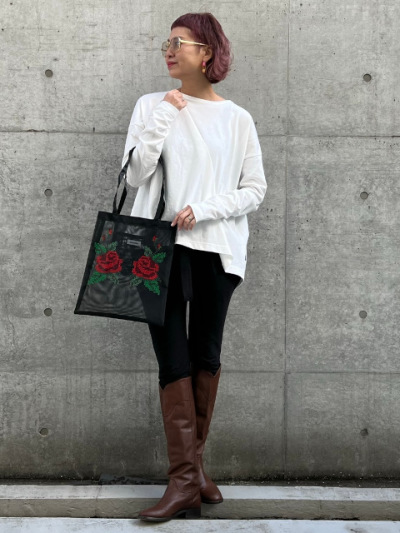バッグ Caristyle Casseliniクロスステッチ風トートbag【214-110515】 | YMDO | KariAng