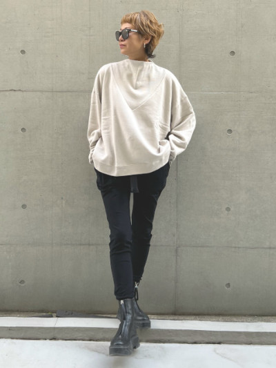 リブボトルネック裏毛PO【K22A20-199】 | KariAng | KariAng