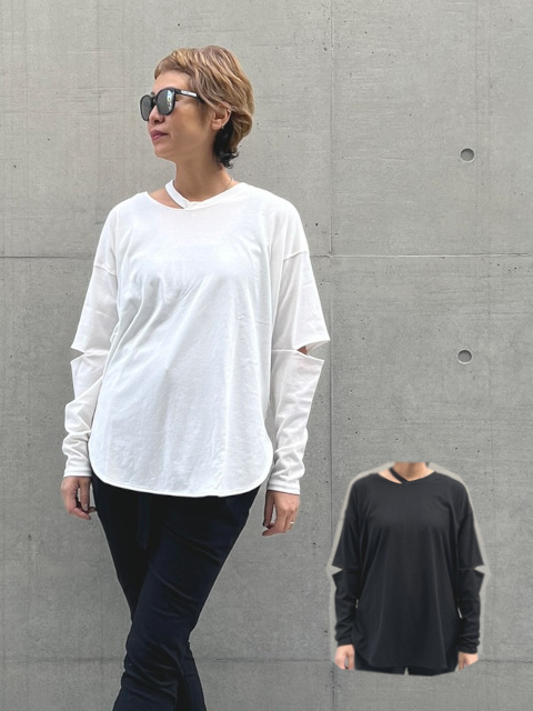 エルボースリットカットソー【K23A20-223】 | KariAng | KariAng