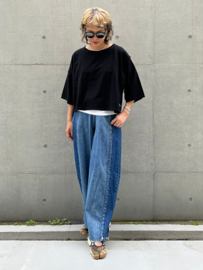 tシャツ 「 KariAng / カリアング 」 Prime bellyタックカットソー レディース KariAng / カリアング 】 Prime bellyタックカットソー（Tシャツ