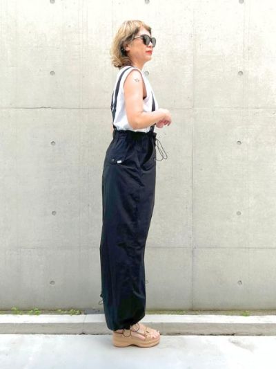 パラシュートパンツ　ayakawasaki ドロストリングパラシュートパンツ｜WOMEN｜250HAM31-315I｜AZUL