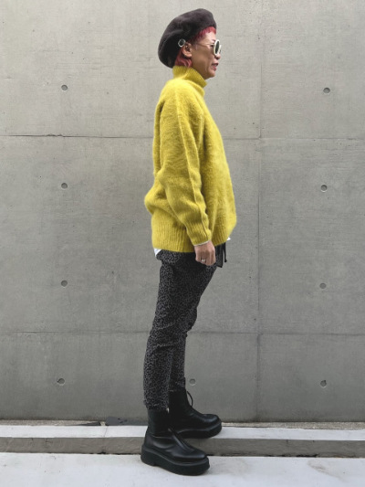 Foxカシミヤ片畦ハイネックニット【Y22A30-153】 | YMDO | KariAng