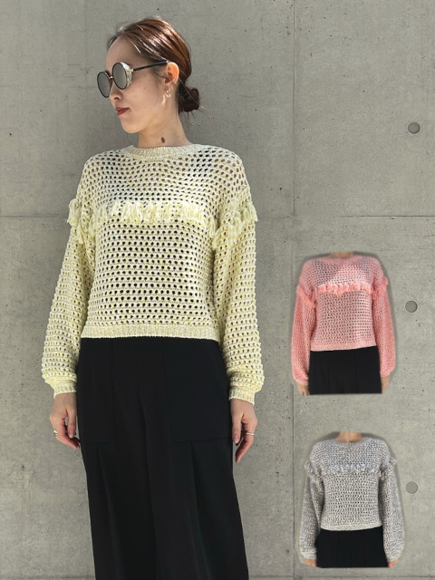 メッシュフリンジプルオーバー【Y23S30-164】 | YMDO | KariAng