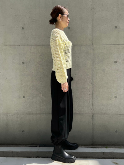 NONTOKYO(ノントーキョー)/プリントメッシュプルオーバー/一度着用 NON TOKYO(ノントーキョー) MESH POCKET LONG PULLOVER / WH