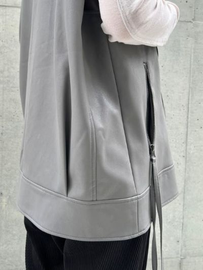 マットレザーライダースジレ【Y24A10-229】 | YMDO | KariAng マットレザーライダースジレ【Y24A10-229】 | YMDO | KariAng
