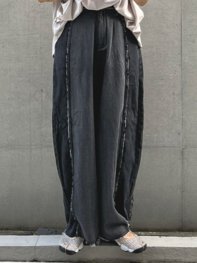 未使用【styling/】23SS ワイドコクーンデニム セール】 【CLASSY.6月号掲載/洗える】23区DENIM コクーン