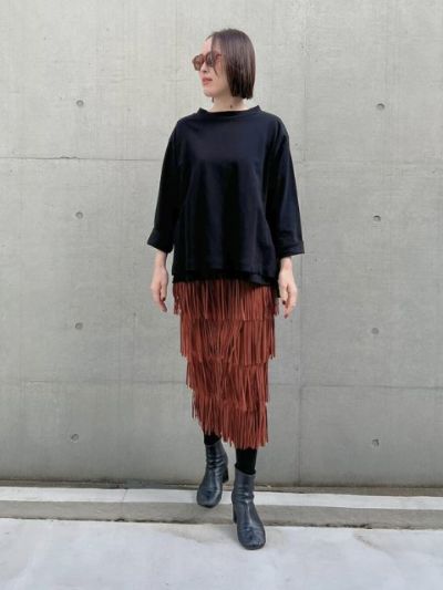 フリンジプリーツロングSK【Y24A10-244】 | YMDO | KariAng